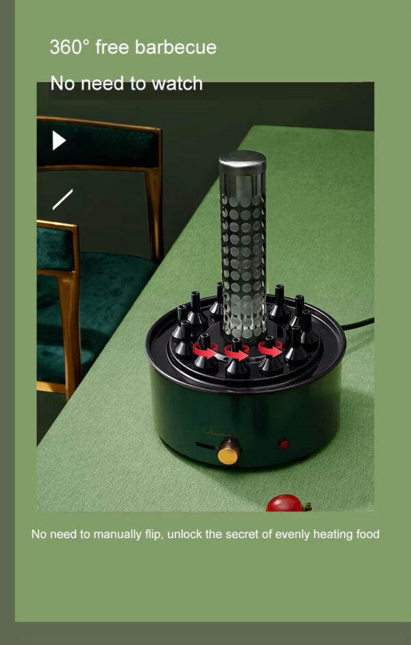 Hd6b611edf80b4237b14da785b83a9fc12 Barbecue vertical rotatif électrique sans odeur ni fumee