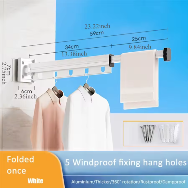blanc vis 1 Etendoir linge